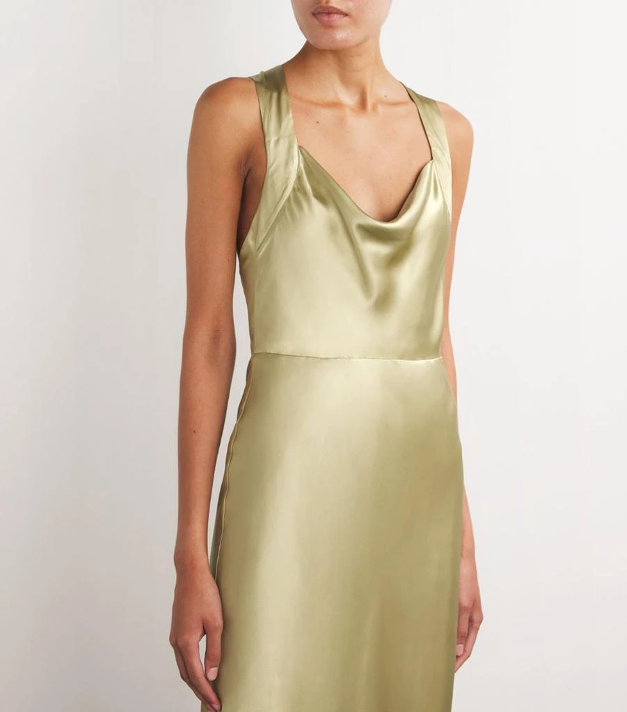 Paige Silk-Blend Marcel Maxi Dress 6