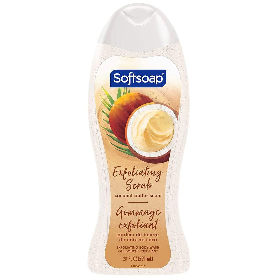 Softsoap Exfoliating Body Wash Coconut Butter 1