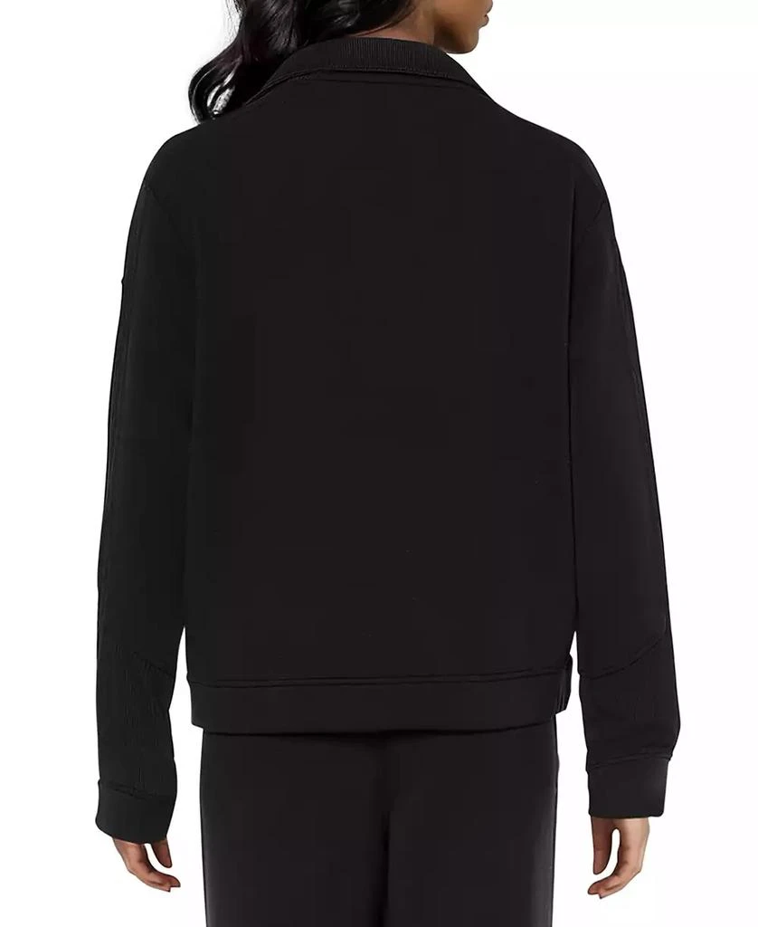 Three Dots Women's Kendra Collared V-Neck Long-Sleeve Top 3