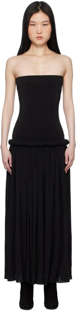 ALAA Black Strapless Maxi Dress ALAA Black Strapless Maxi Dress