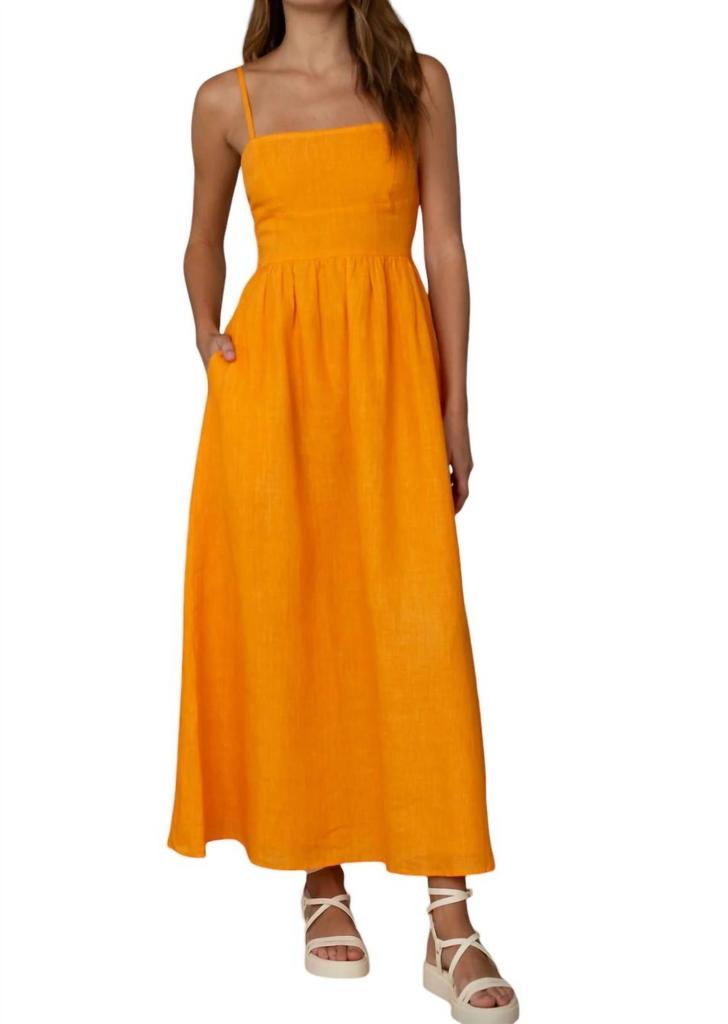 Elizabeth and James Abigail Dress In Apricot