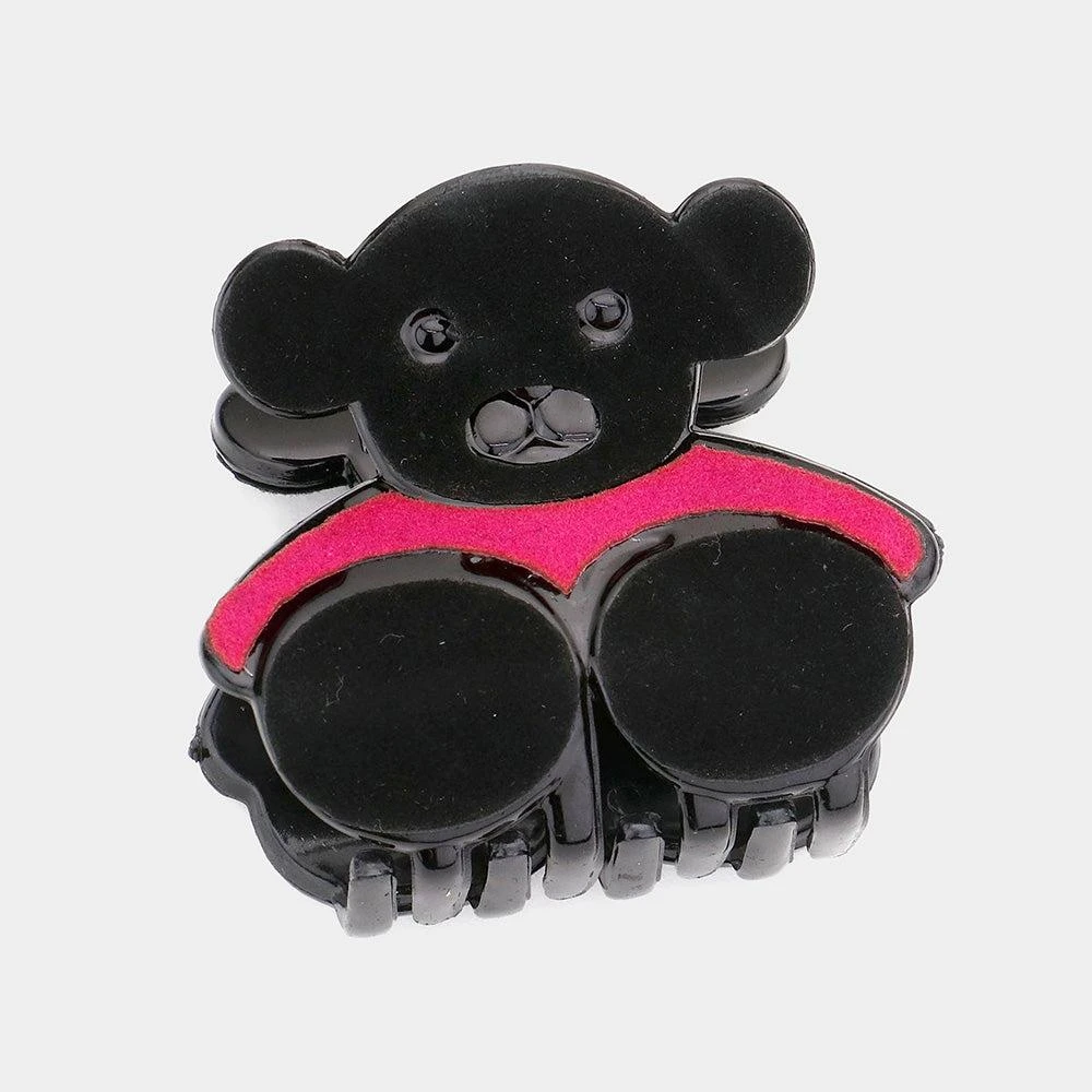 FASHNZFAB Felt bear Hair Claw Clip 3