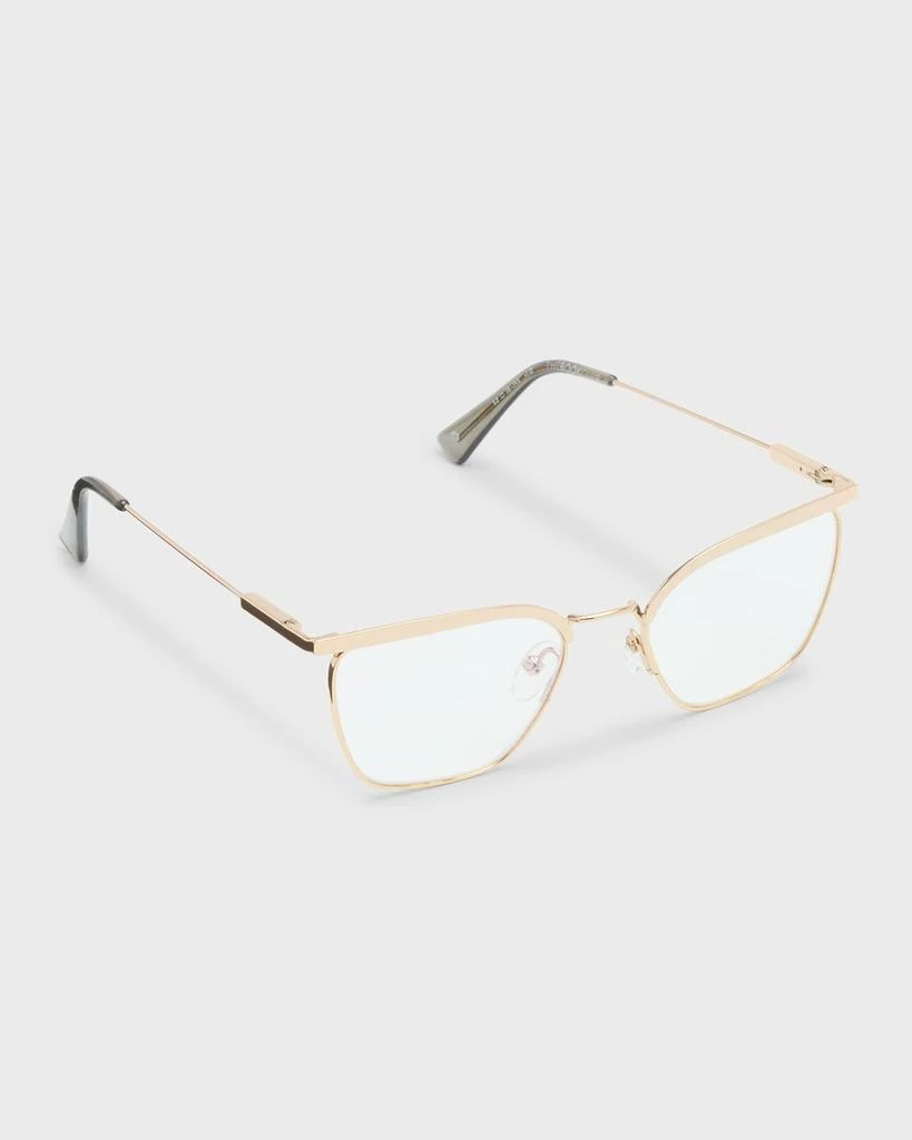 The Book Club Be a Wolf Metal Cat-Eye Glasses 1