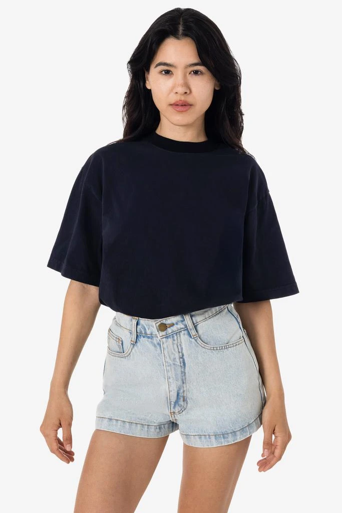 Los Angeles Apparel 1801GDRIN - 6.5oz Garment Dye Crew Neck Ringer T-Shirt 8
