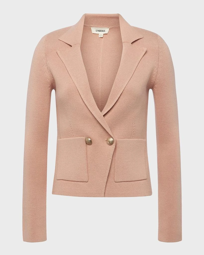 L'Agence Sofia Knit Blazer 1