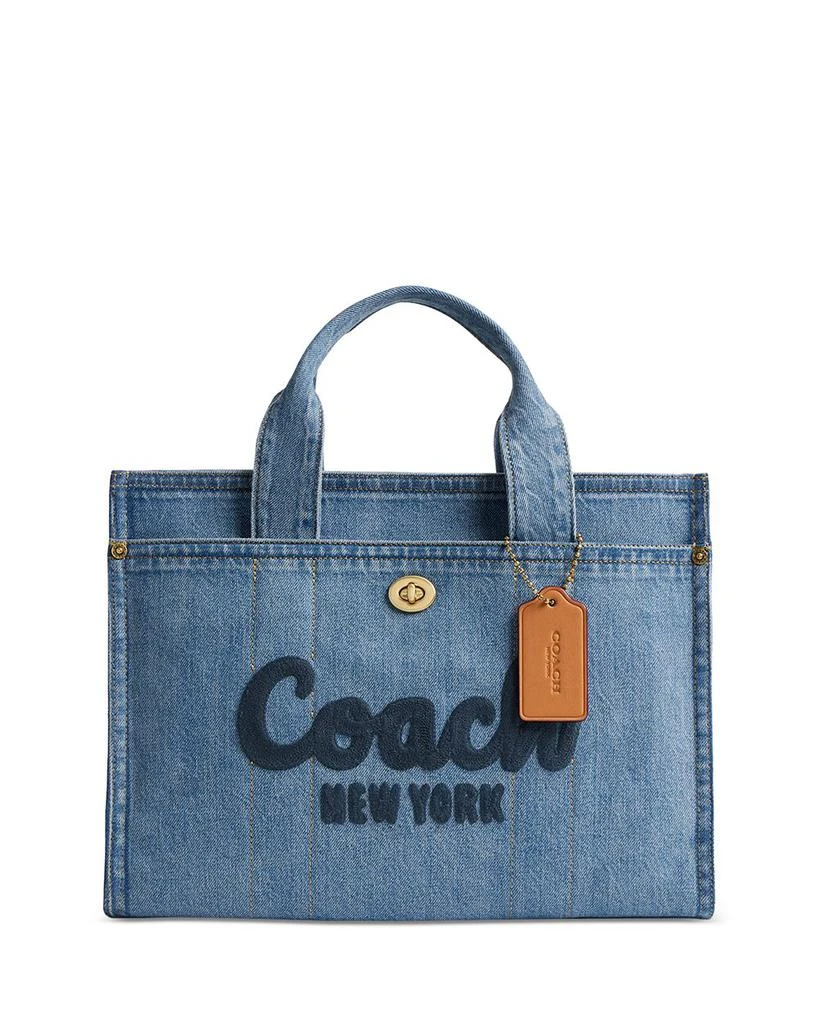 Coach Cargo Denim Tote 1
