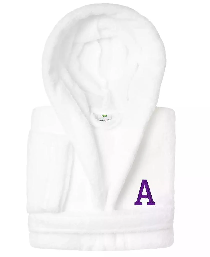 Linum Home Textiles Personalized Kids Super Plush Hooded Bathrobe 1