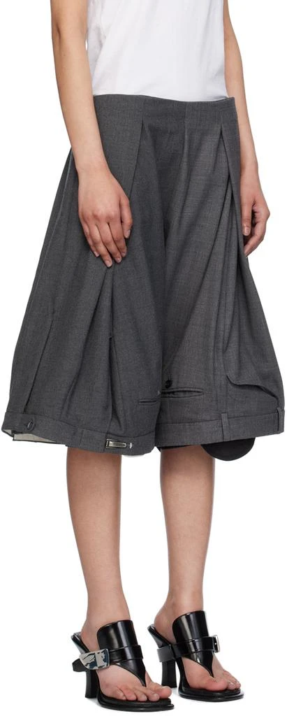 HODAKOVA Gray Suit Trouser Shorts 2