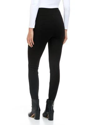 philosophy Womens Ponte High Rise Front Seam Leggings 2