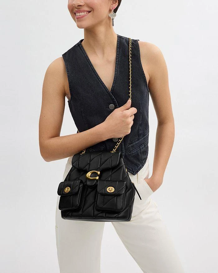 Coach Tabby Quilted Leather Convertible Backpack 2