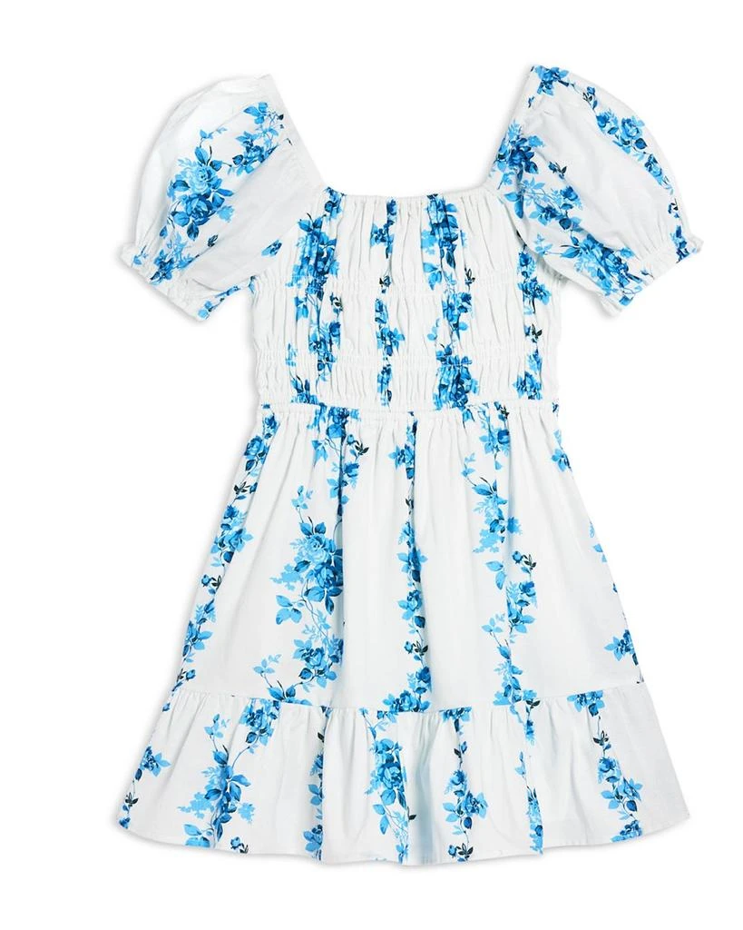 AQUA Girls' Puff Sleeve Fit & Flare Dress, Little Kid, Big Kid - Exclusive 2