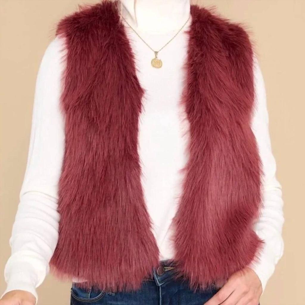 Molly Bracken Molly Bracken - Faux Fur Vest