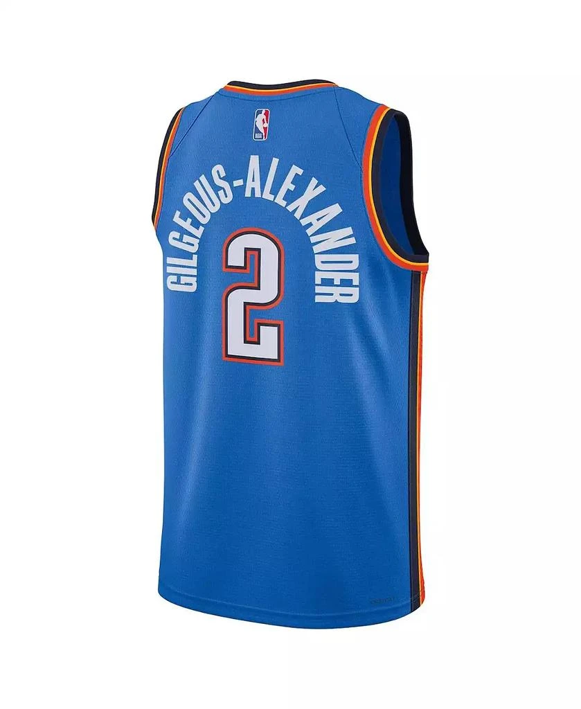 Nike Men's Shai Gilgeous-Alexander Blue Oklahoma City Thunder Swingman Jersey - Icon Edition 4