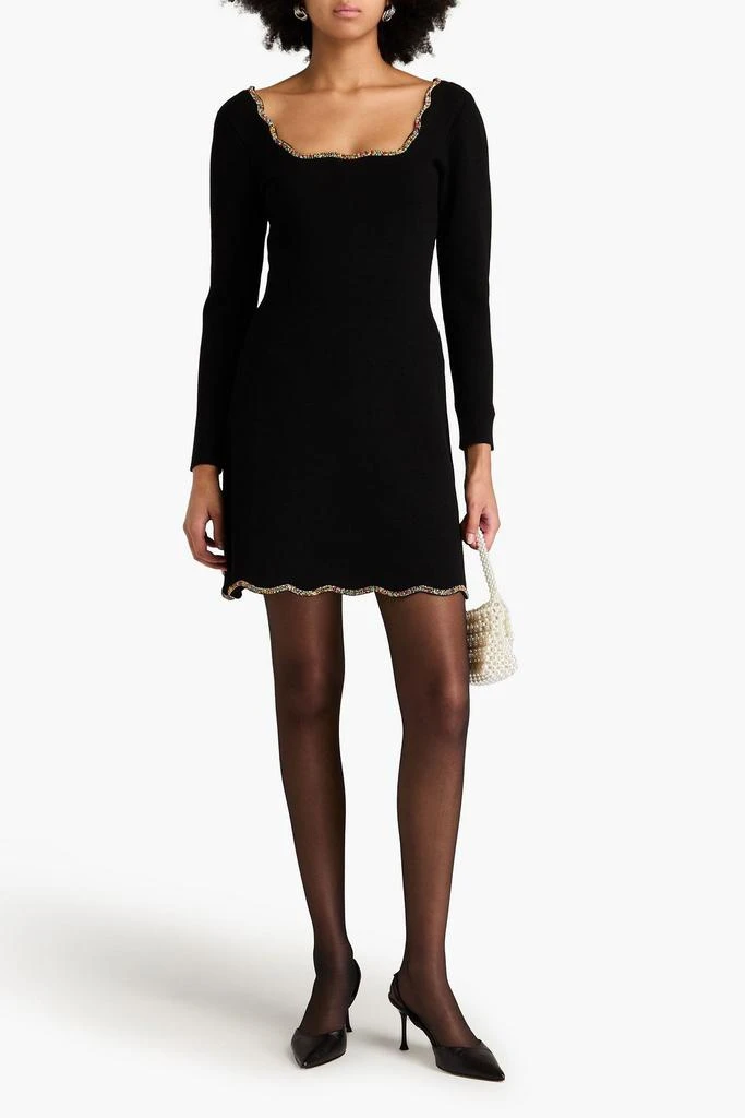 wool knit sweater dress Aubrey Ribbed Knit Sweater Dress