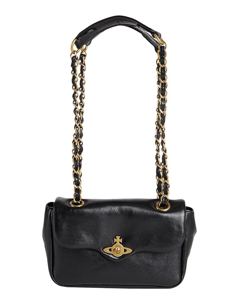 Vivienne Westwood Black Large Agnes Shoulder Bag - Shoulder