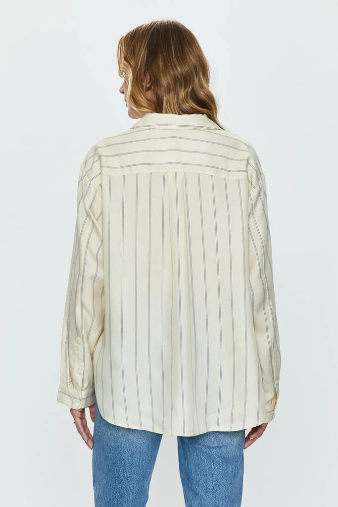 Pistola Denim Irene Shirt - Tan Wide Stripe 4