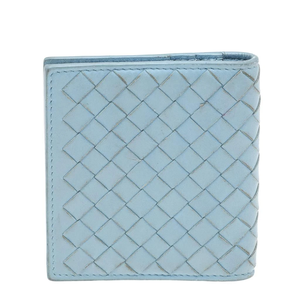 Bottega Veneta Bottega Veneta Light Blue Intrecciato Leather Wallet 5