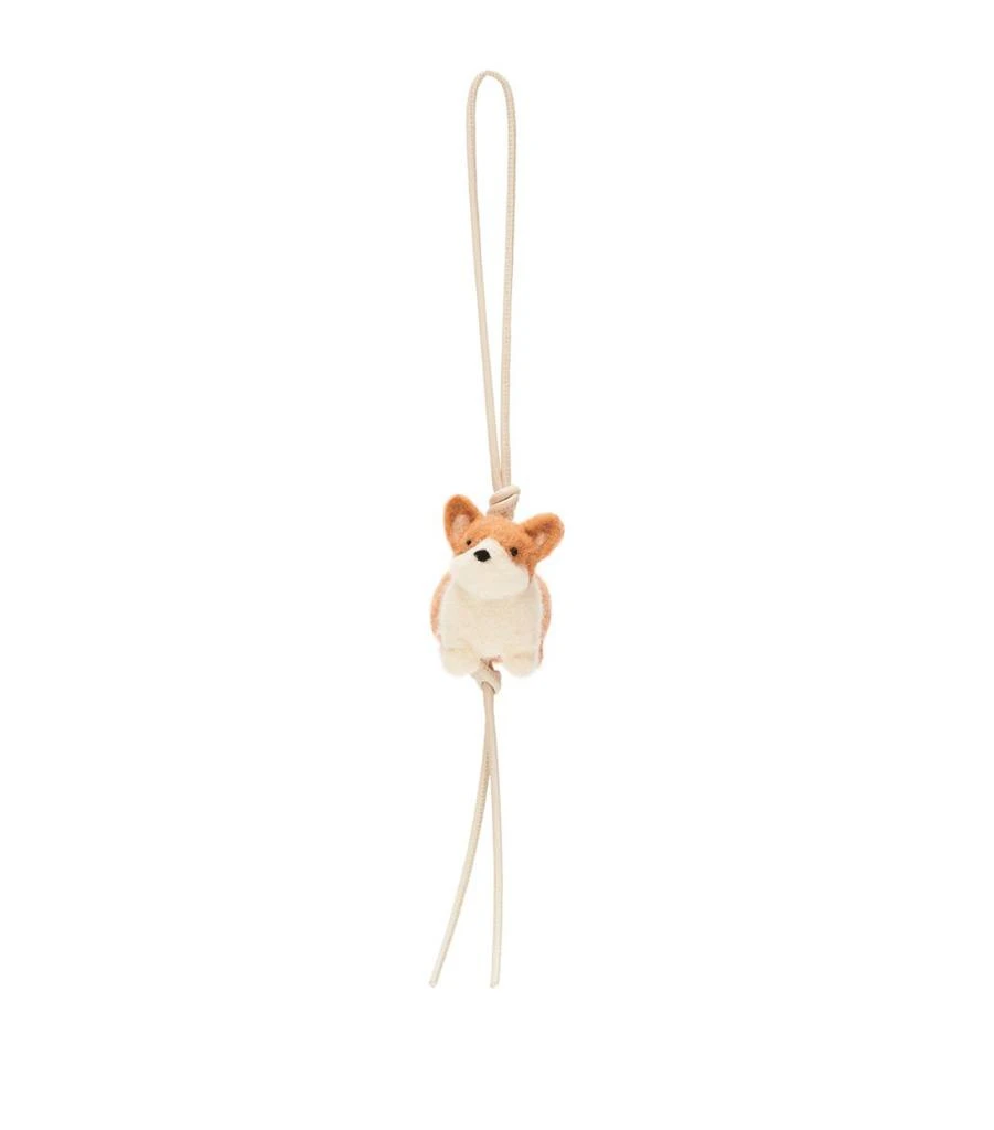 Loewe Felt Corgi Charm 1
