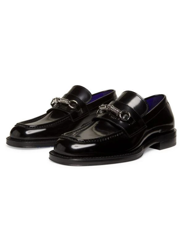 Burberry Barbed Leather Loafers 2