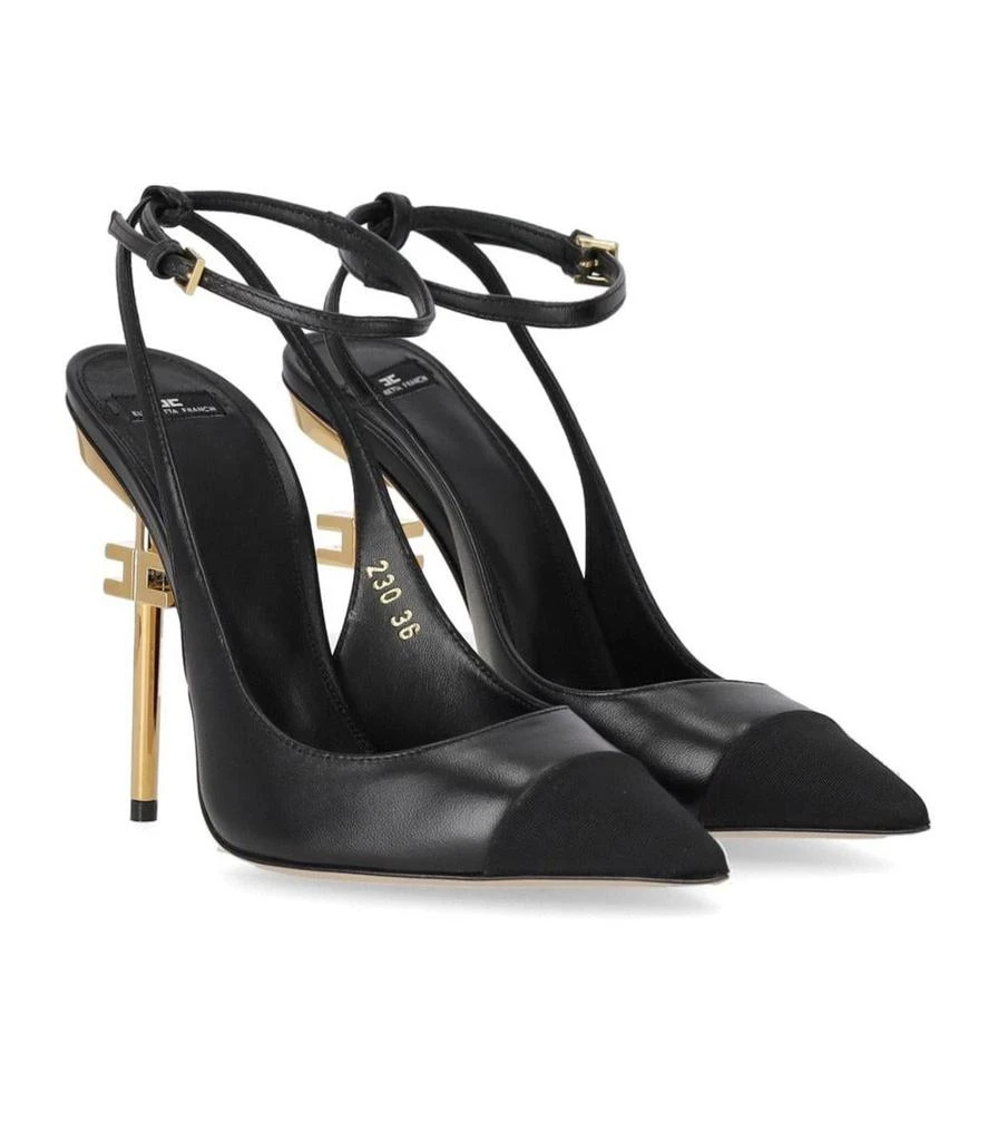 ELISABETTA FRANCHI Elisabetta Franchi Black Slingback Pump 2