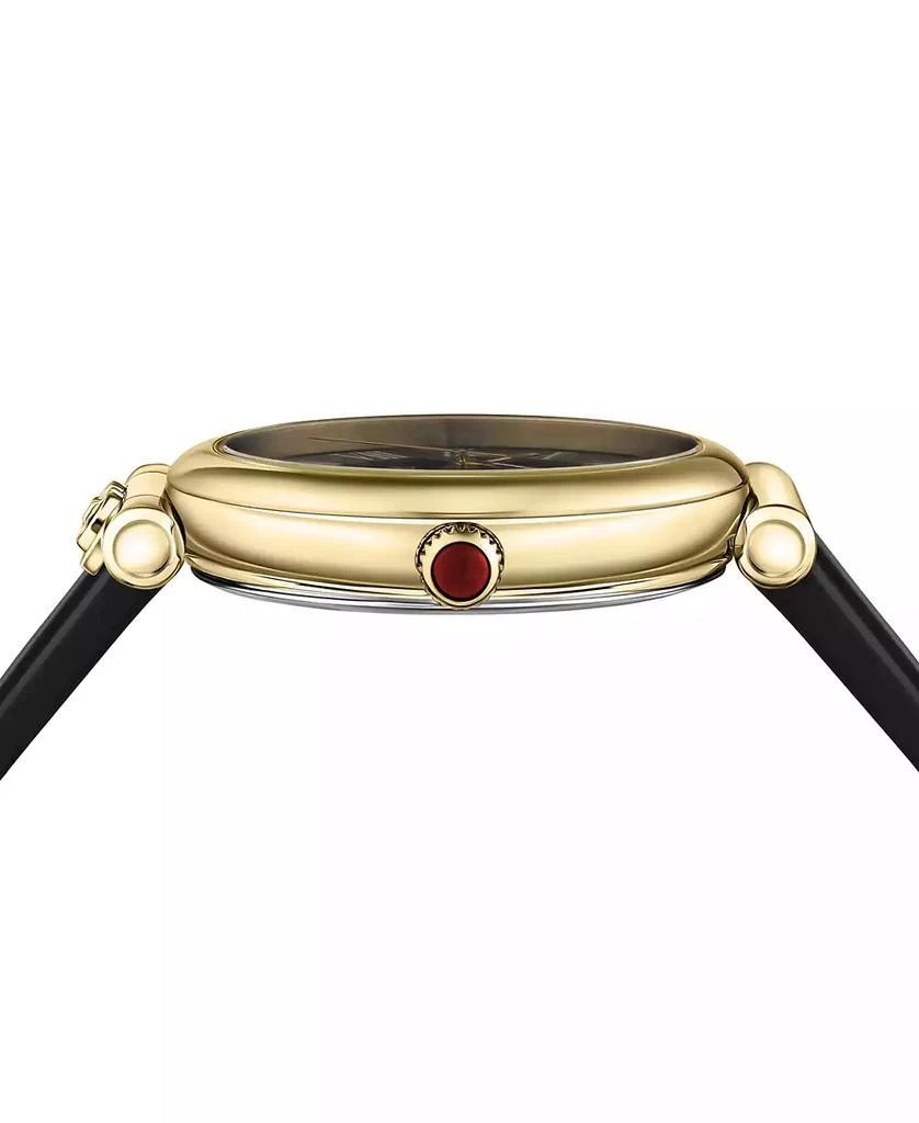 Salvatore Ferragamo Salvatore Men
s Swiss Ora Moonphase Black Silicone Strap Watch 40mm 2