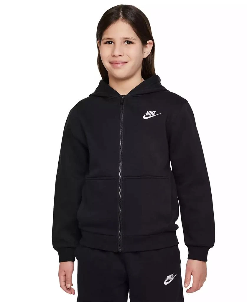 NIKE Big Kids Sportswear Club Fleece Full-Zip Hoodie