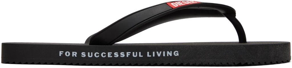 Diesel Black Sa-Rio Flip-Flops