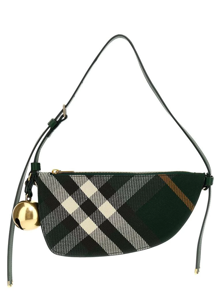Burberry Burberry Mini Shield Bell Charm Checked Shoulder Bag 1