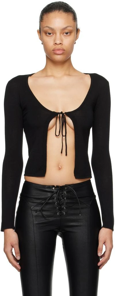 Miaou Black Helena Long Sleeve T-Shirt 1