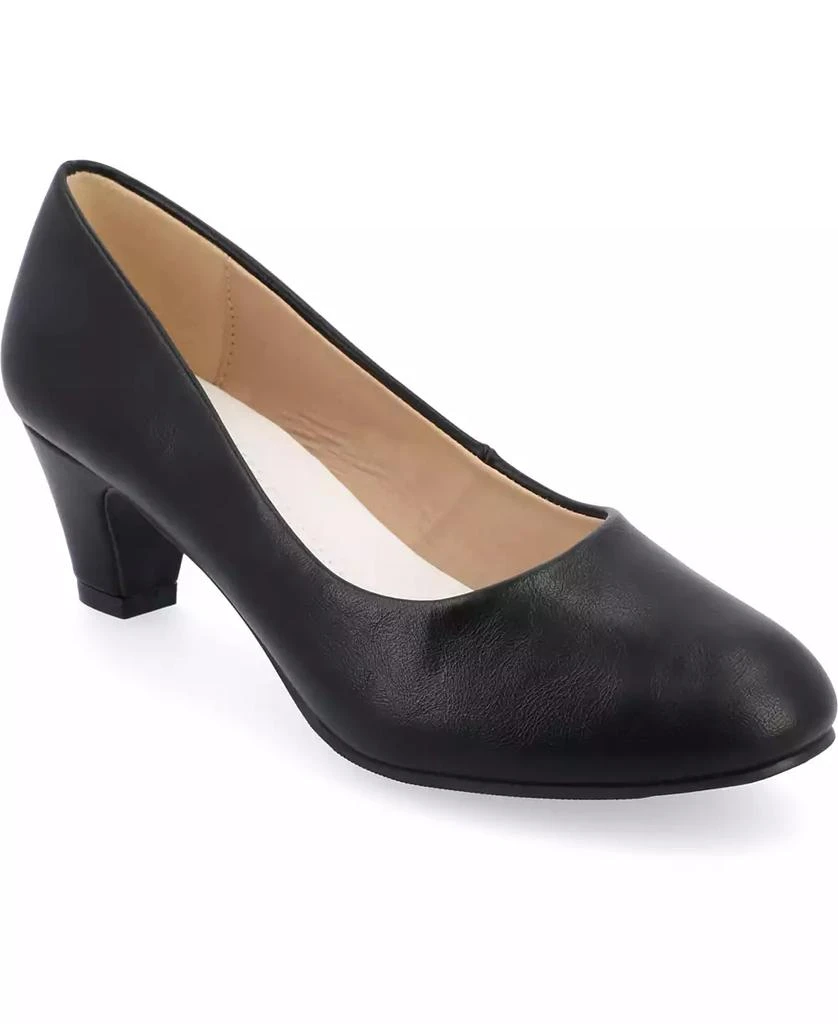 Journee Collection Women's Luu Round Toe Pumps 1
