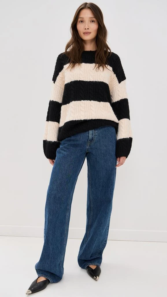 endless rose Striped Chunky Sweater 4