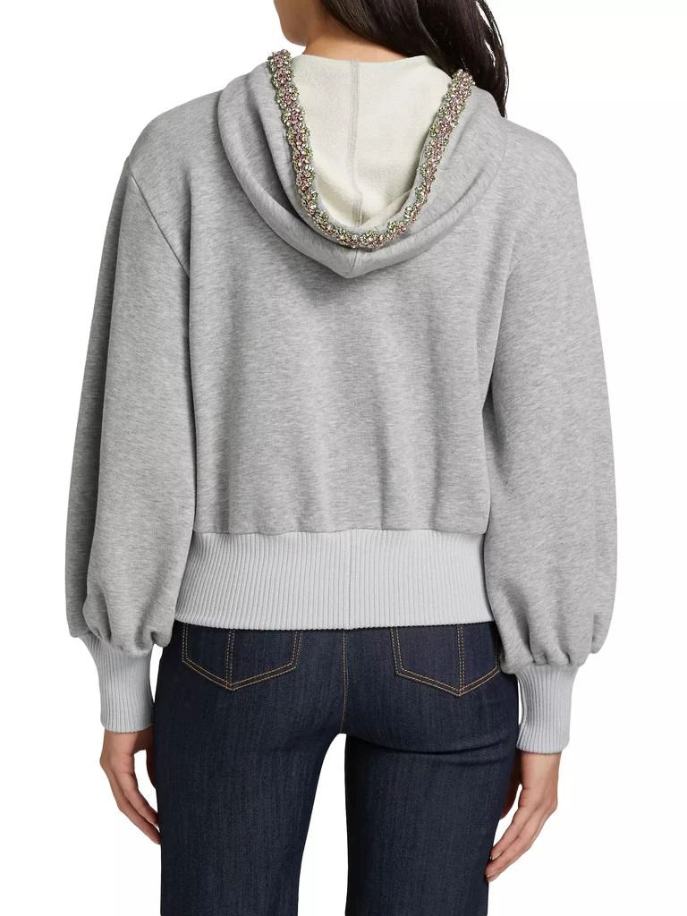 Cinq à Sept Maddie Crystal-Embellished Zip Hoodie 5
