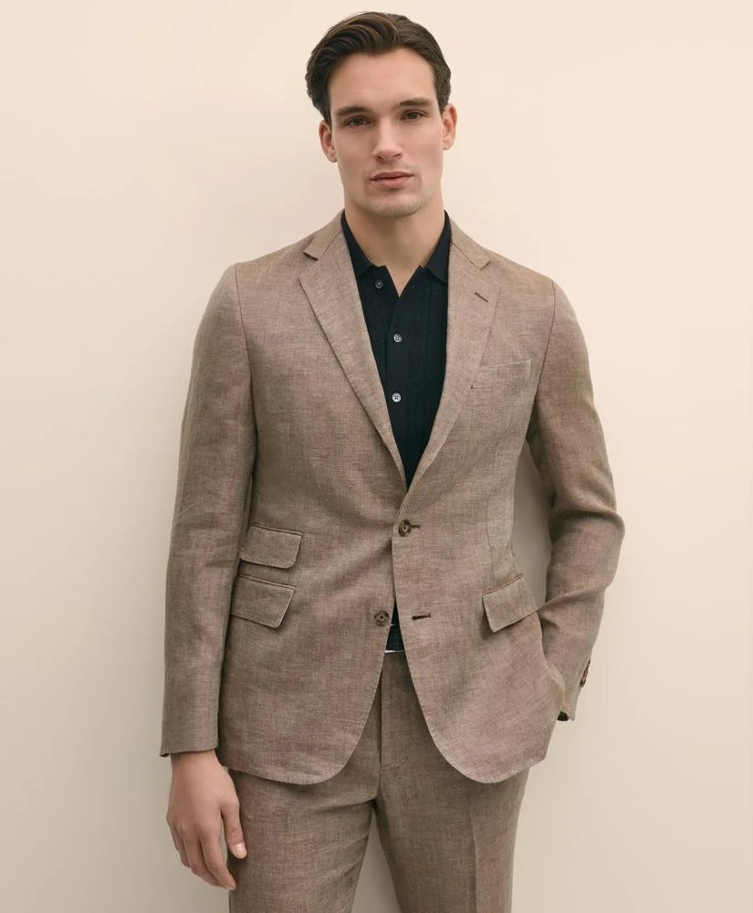 Brooks Brothers Classic Fit Linen 1818 Herringbone Sport Coat 3