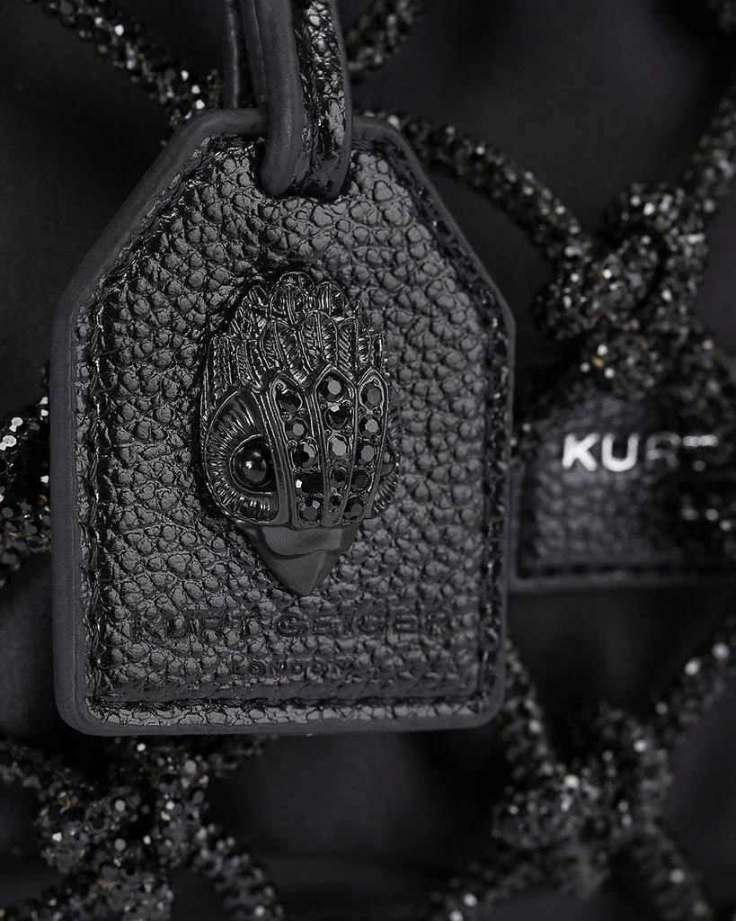Kurt Geiger Small Macrame Crystal Mini Bucket Bag 4