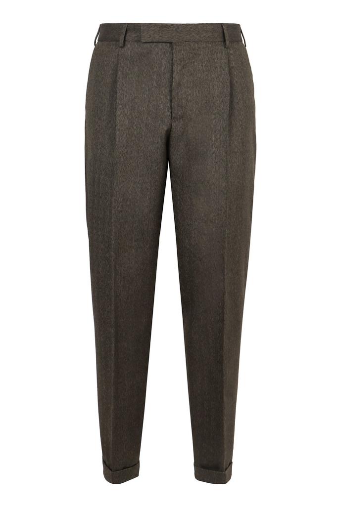PT01 PT Torino Tapered Leg Herringbone Trousers