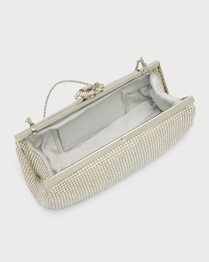 Whiting & Davis Flower Crystal Long Clutch Bag 4