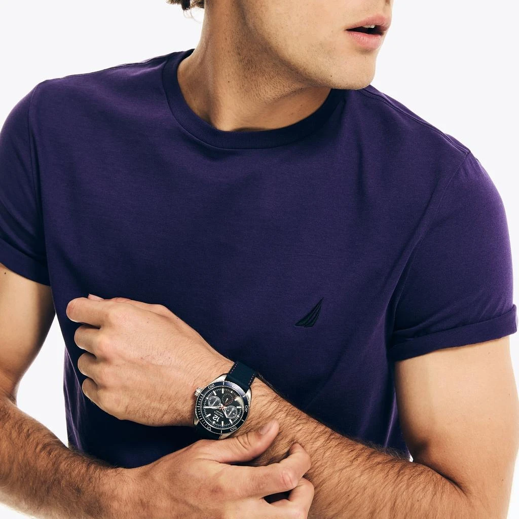 Nautica Mens Solid Crewneck T-Shirt 2