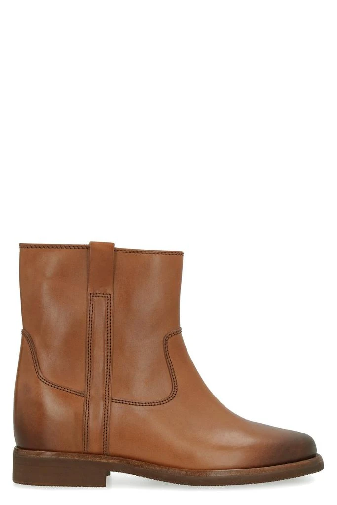 Shop Isabel Marant Susee Round Toe Ankle Boots on Sale at