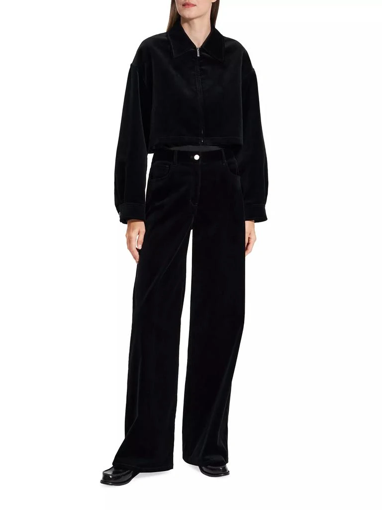 Theory Aline Cropped Zip-Front Jacket 2