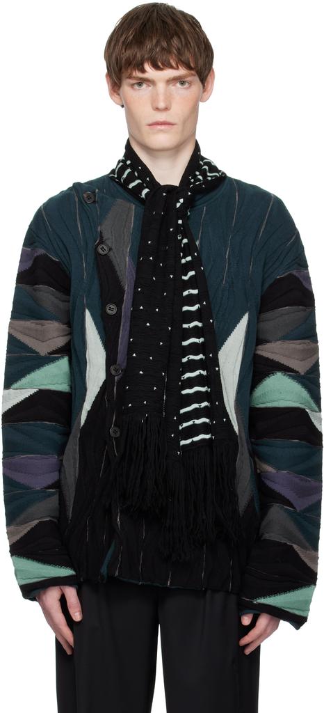 Kiko Kostadinov Black Tarr Scarf - Scarves - BeyondStyle