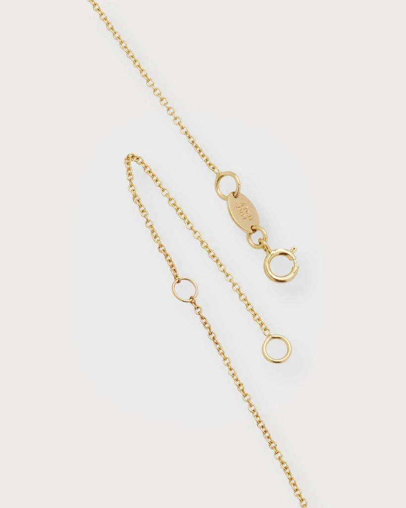 Zoe Lev Diamond Asymmetrical Initial Necklace, J 4