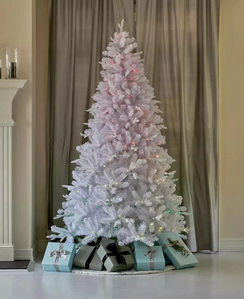 Seasonal Arctic Starburst Pine 7.5' 1584 PE, PVC Mixed Tips with 400 RGBW Application Controlled Lights, EZ-Connect Pole and Storage Bag 6