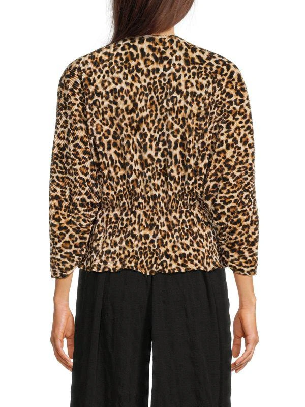 Renee C. Leopard Print Top 2