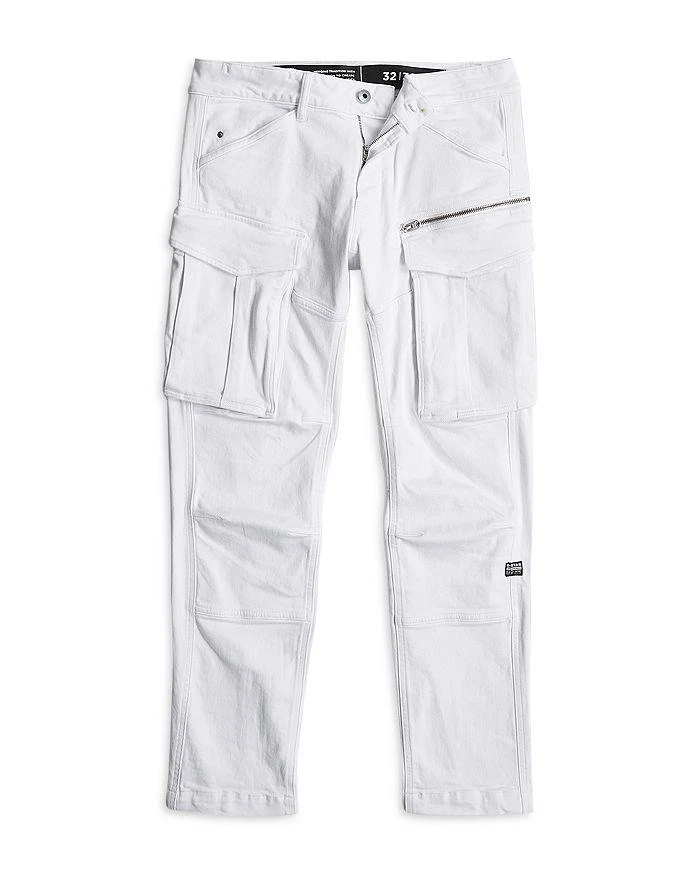 G-STAR RAW Rovic Zip 3D Regular Tapered Fit Cargo Jeans in White 7