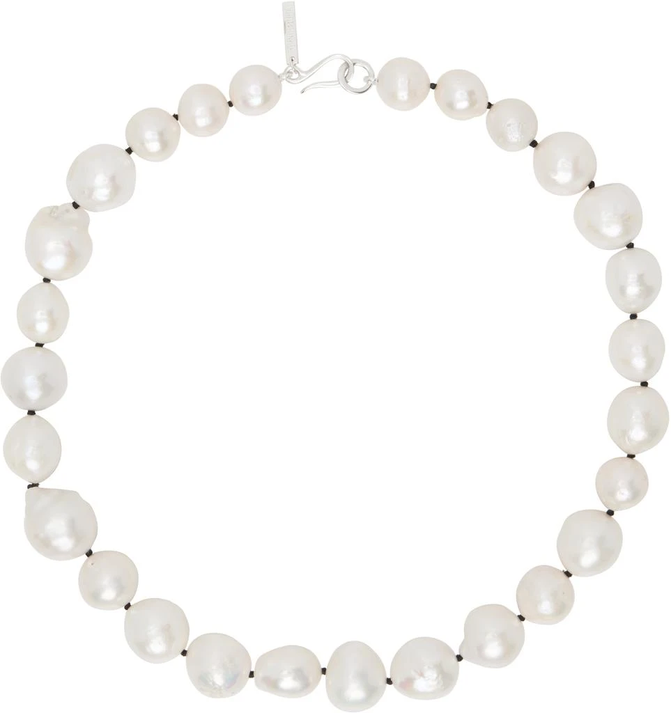 Sophie Buhai White Pearl Moon Collar Choker