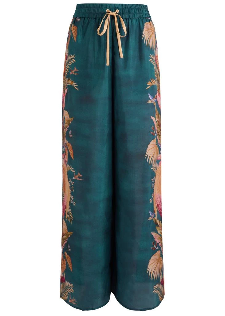 Zimmermann Ascension Relaxed printed silk trousers 1