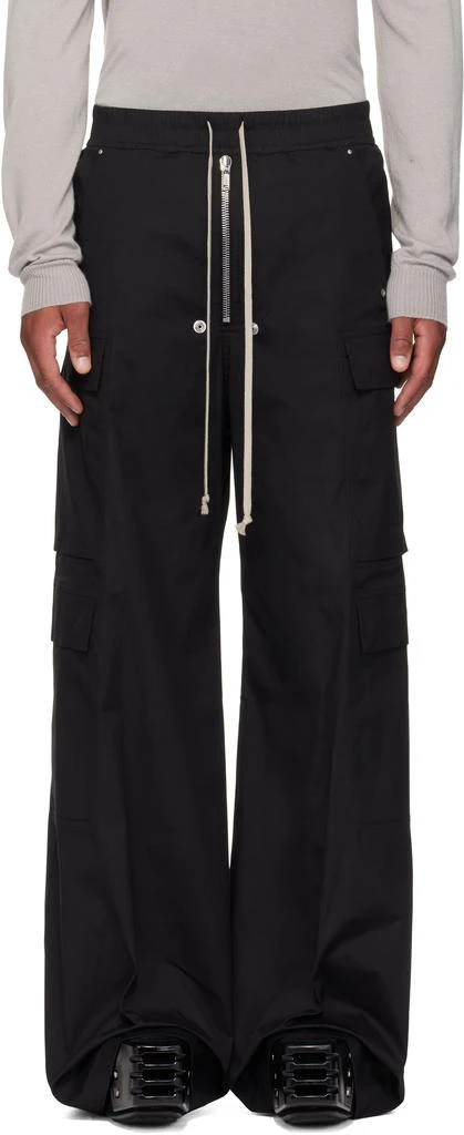 Rick Owens Black Concordians Cargobelas Cargo Pants 1