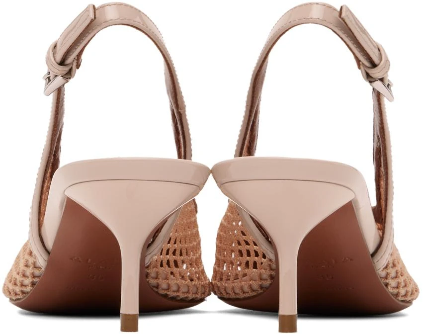 Alaïa Beige 'Le Cœur' Slingback Heels 2
