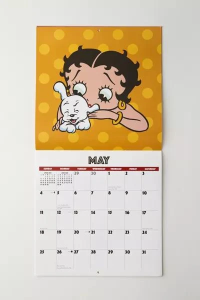 Urban Outfitters Betty Boop 2025 Wall Calendar 3