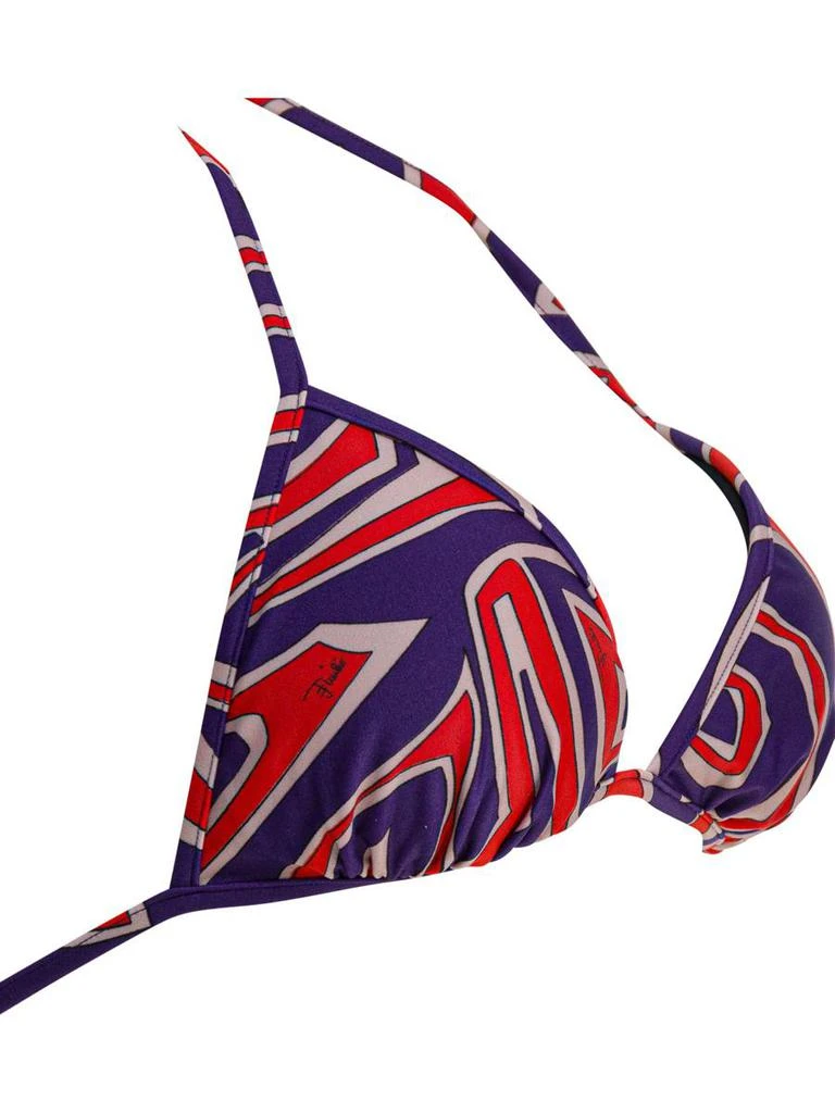Pucci Pucci Labirinto Print Triangle Bikini Top 4